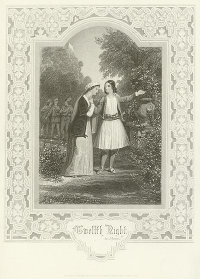 Twelfth Night, Act III, Scene I by Joseph Kenny Meadows
